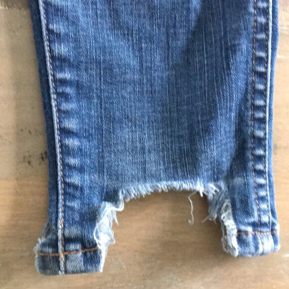 Madewell 10in High-Rise Skinny Chewed Hem Denim Jeans Size 25 - Picture 10 of 16